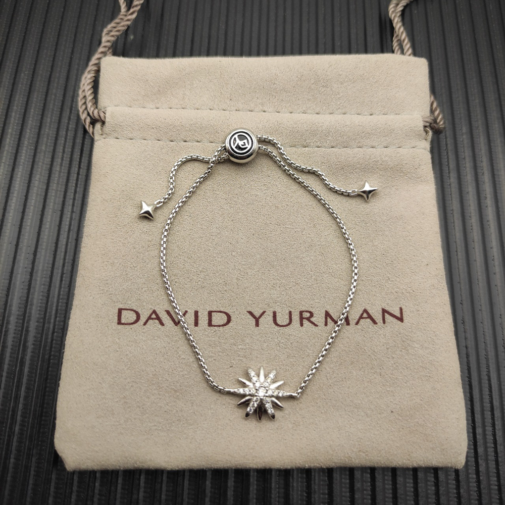David Yurman Silver Starry Sky Bracelet